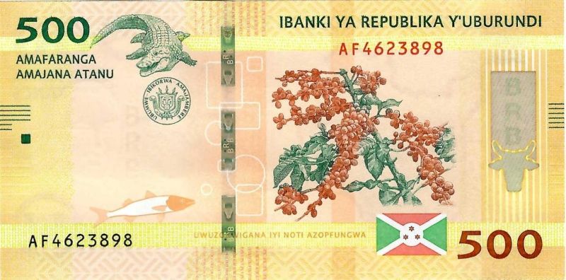 Burundi 500 francs P50
