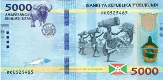 Burundi 5000 francs P53