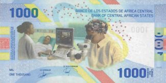 Central African States 1000 francs 2020