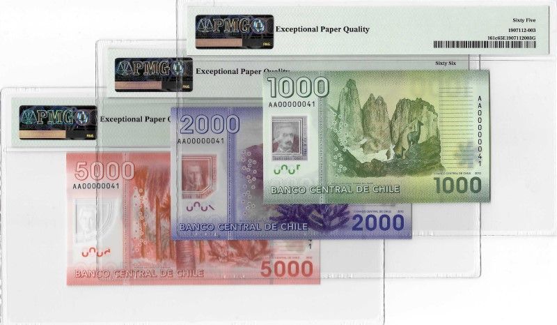 Chile set of 3 notes
