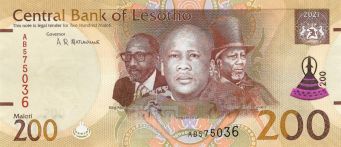 Lesotho 200 Maloti NEW