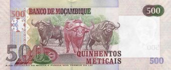 Mozambique 500 meticais P153a