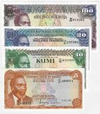 Kenya set of 4 notes