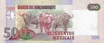 Mozambique 500 meticais P153b