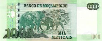 Mozambique 1.000 meticais P154a