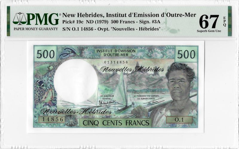 New Hebrides 500 Francs