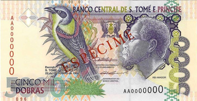 Sao Tome and Principe 5.000 dobras [P65as]