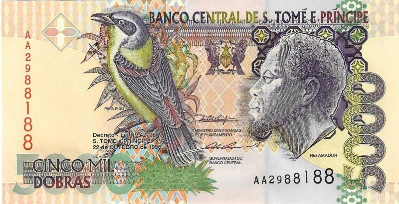 Sao Tome and Principe 5.000 dobras [P65b]