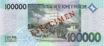 Sao Tome and Principe 100.000 dobras [P69cs]
