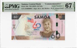Samoa paper 60 Tala 