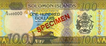 Solomon Islands 100 dollars Specimen 2023