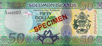Solomon Islands 50 dollars Specimen 2023