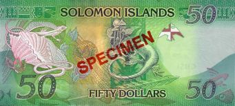 Solomon Islands 50 dollars Specimen 2023
