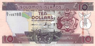Solomon Islands 10 dollars P27c