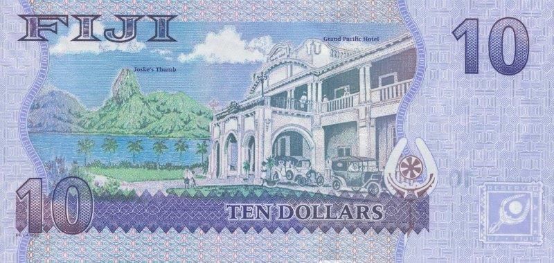 Fiji 10 dollars paper