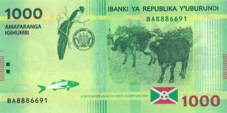 Burundi 1.000 francs P51